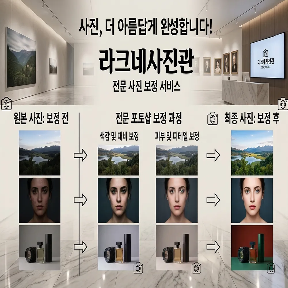 평범한 순간을 화보처럼! 맞춤형 프리미엄 포토샵 보정 서비스